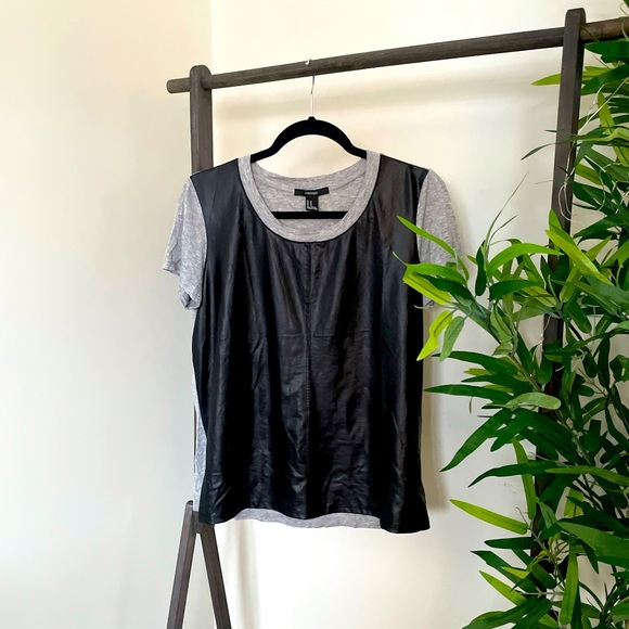 Forever 21 Leather Top - Picture 1 of 1